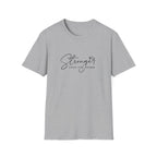 Stronger Than The Storm T-Shirt — Inspirational Script Tee