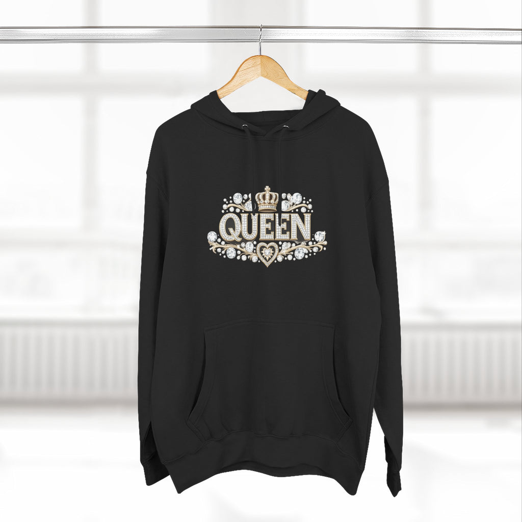 Queen Crown Hoodie — Feminine Sparkle Pullover