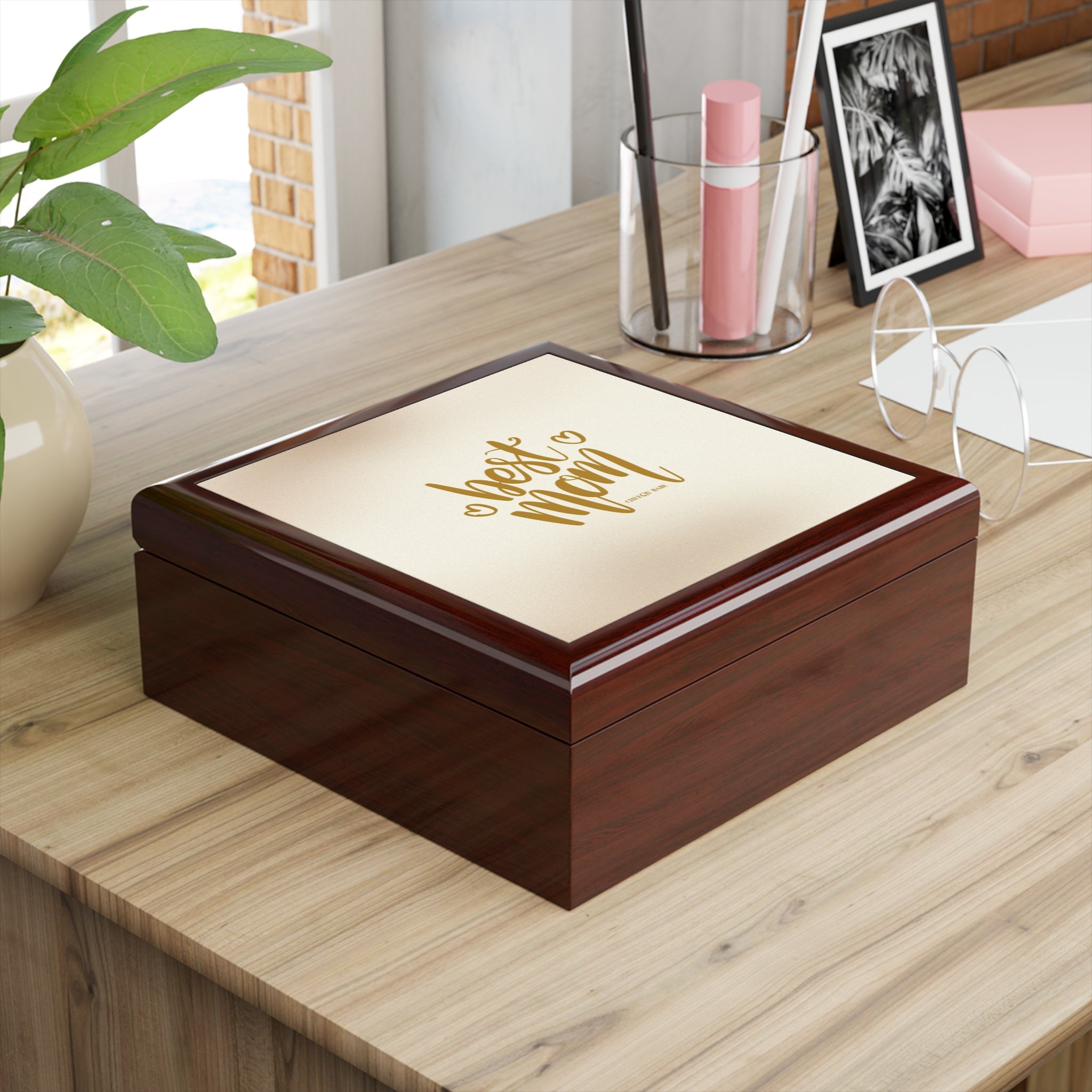 Personalized Jewelry Box for The Best Mom - Elegant Keepsake Storage