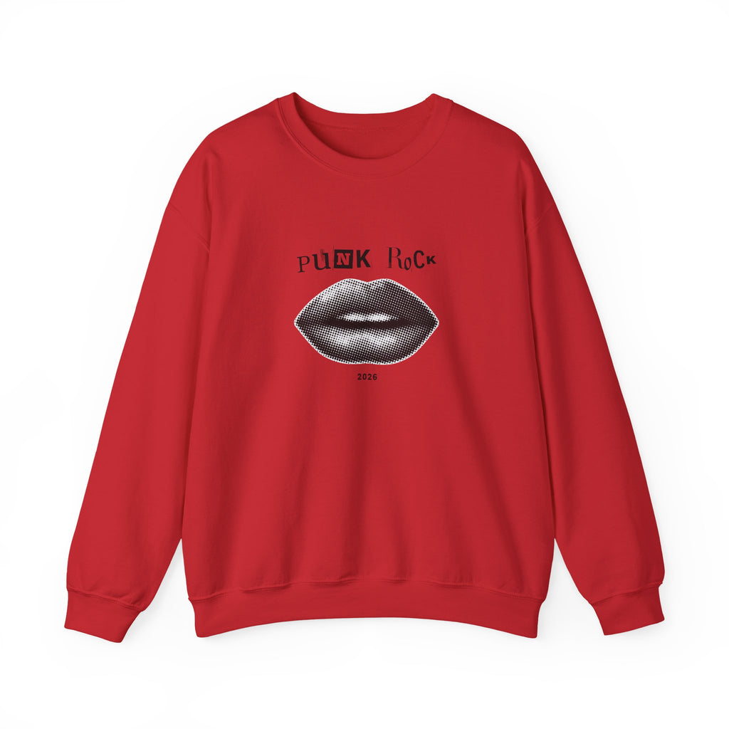 Punk Rock Lip Graphic Sweatshirt