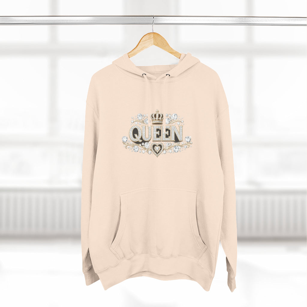 Queen Crown Hoodie — Feminine Sparkle Pullover