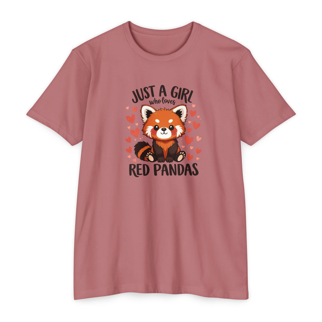 Just a Girl Who Loves Red Pandas T-Shirt — Cute Red Panda Tee for Women