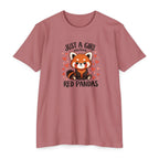 Just a Girl Who Loves Red Pandas T-Shirt — Cute Red Panda Tee for Women