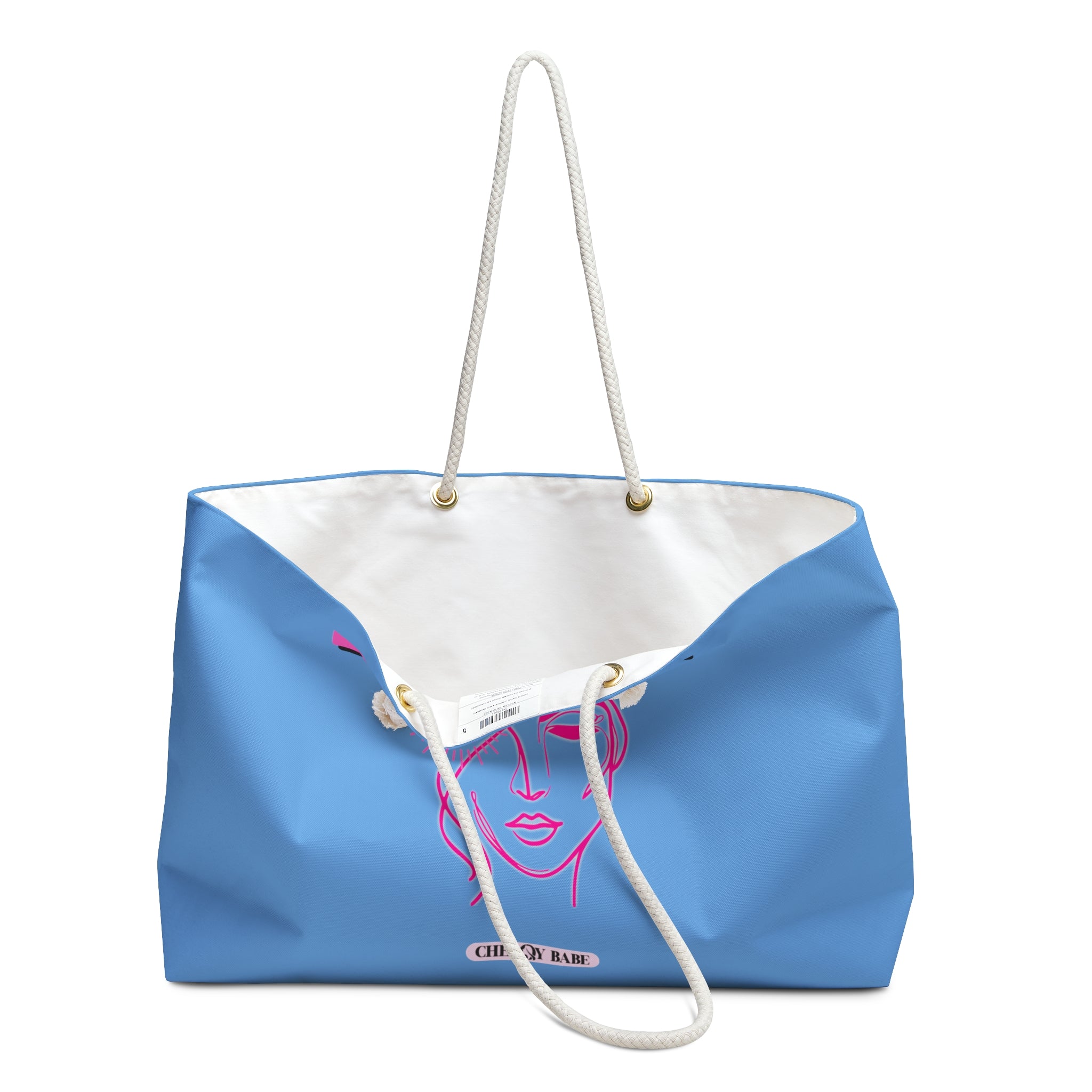 Weekender Bag 'Beauty' – Powder Blue Stylish Travel Bag