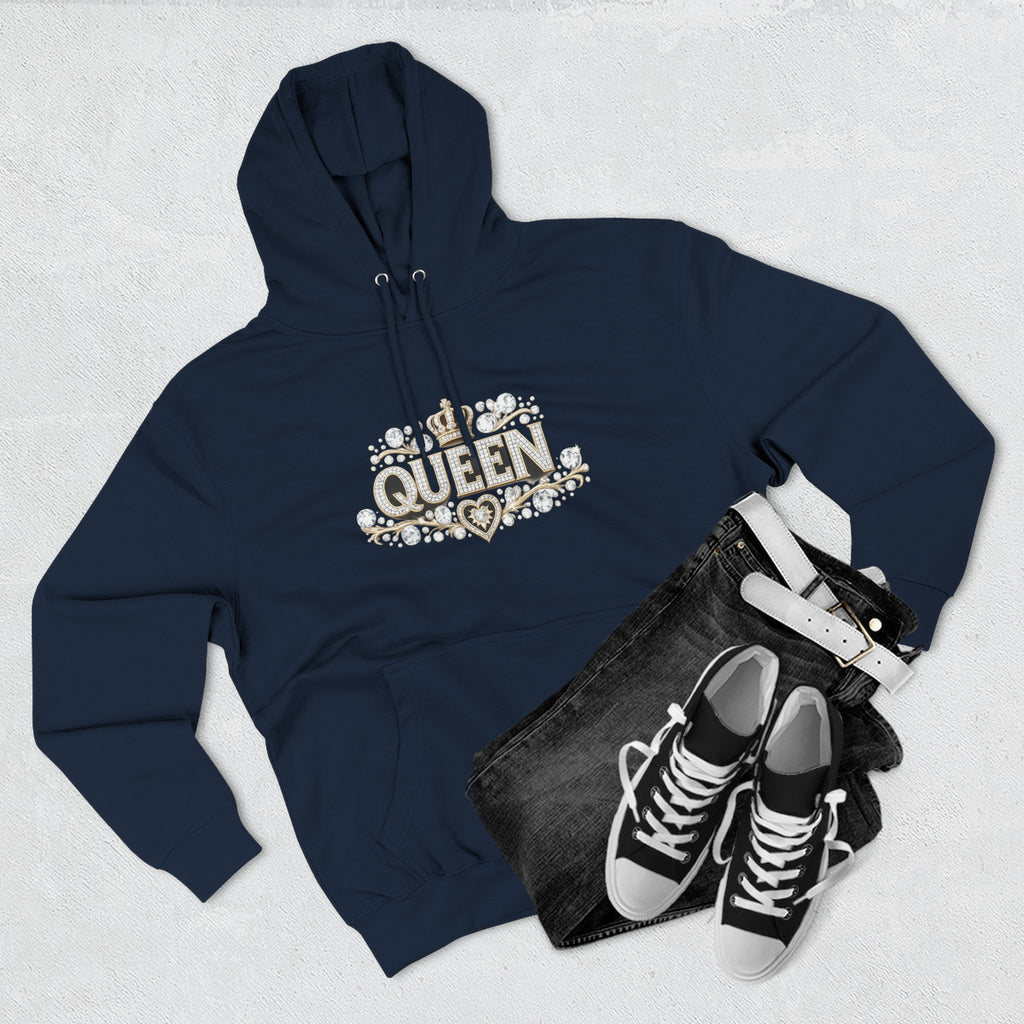Queen Crown Hoodie — Feminine Sparkle Pullover
