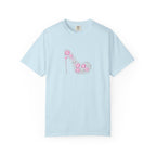 Floral High Heel Graphic Tee — Pink Flower Shoe Design