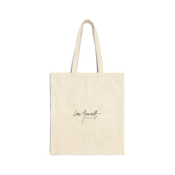 Cotton Canvas Tote Bag - 'Love Yourself'