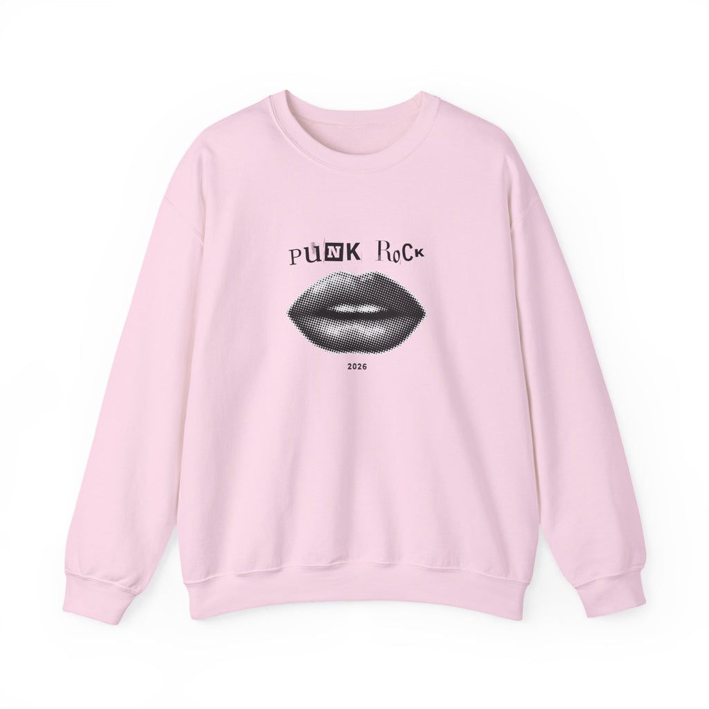 Punk Rock Lip Graphic Sweatshirt