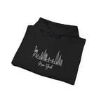 New York Skyline Hoodie - Minimalist Cityscape Pullover