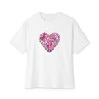 Boxy Tee — Pink Gem Heart Graphic T-Shirt