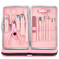 7-16Pcs Manicure Pedicure Set, Pro Nail Clipper Kit w/ Case