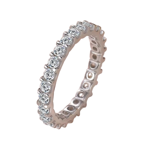 925 Silver Women's CZ Ring Bridal Wedding Engagement Jewelry