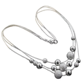 925 Silver Charm Bead Necklace – Fine Jewelry for Women Gift