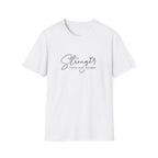 Stronger Than The Storm T-Shirt — Inspirational Script Tee