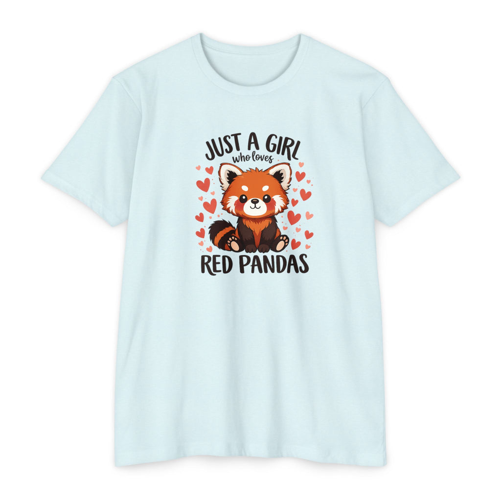 Just a Girl Who Loves Red Pandas T-Shirt — Cute Red Panda Tee for Women