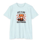 Just a Girl Who Loves Red Pandas T-Shirt — Cute Red Panda Tee for Women