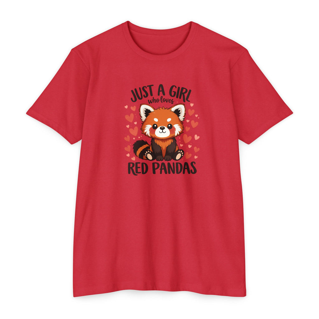 Just a Girl Who Loves Red Pandas T-Shirt — Cute Red Panda Tee for Women