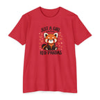 Just a Girl Who Loves Red Pandas T-Shirt — Cute Red Panda Tee for Women