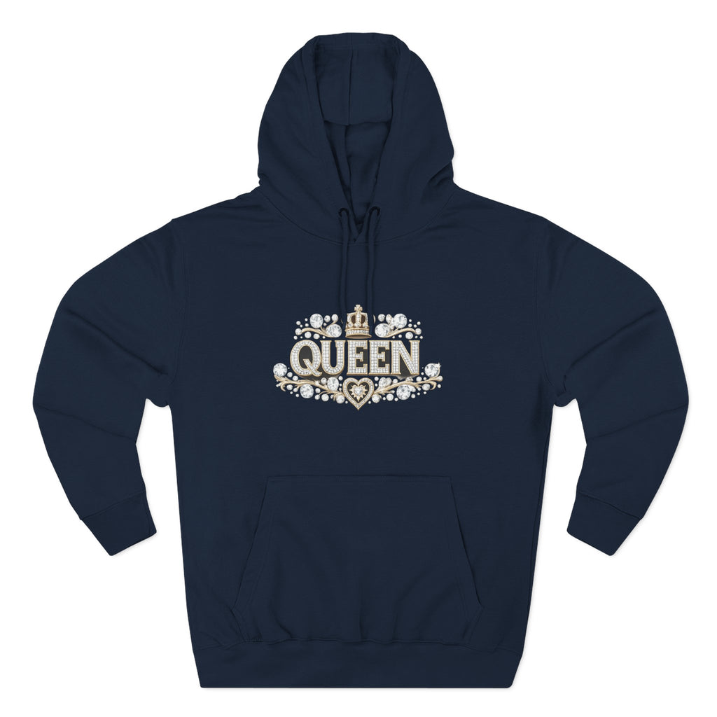 Queen Crown Hoodie — Feminine Sparkle Pullover
