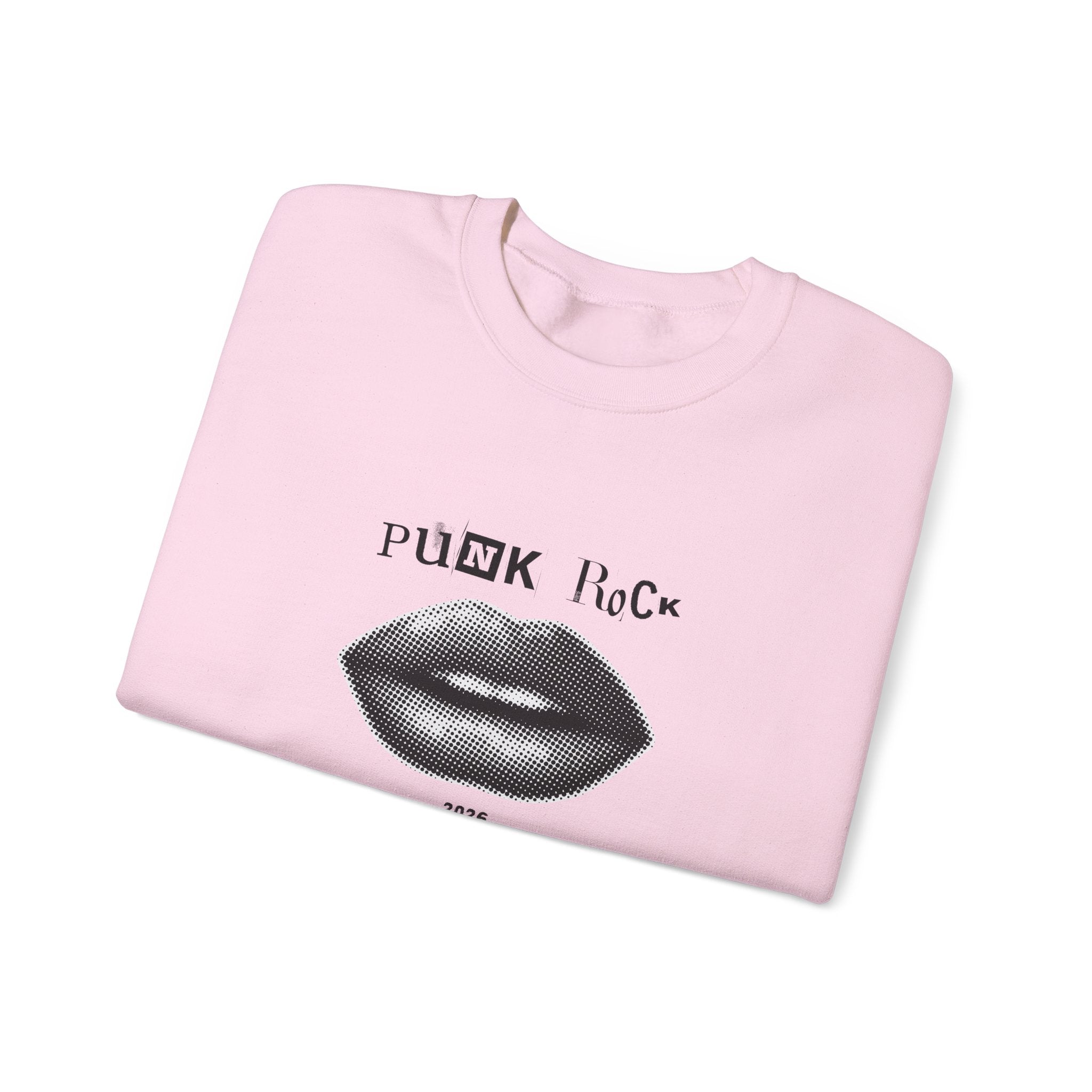 Punk Rock Lip Graphic Sweatshirt