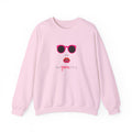 Crewneck Sweatshirt - "Be You, Kind" Pink Sunglasses & Lips Graphic