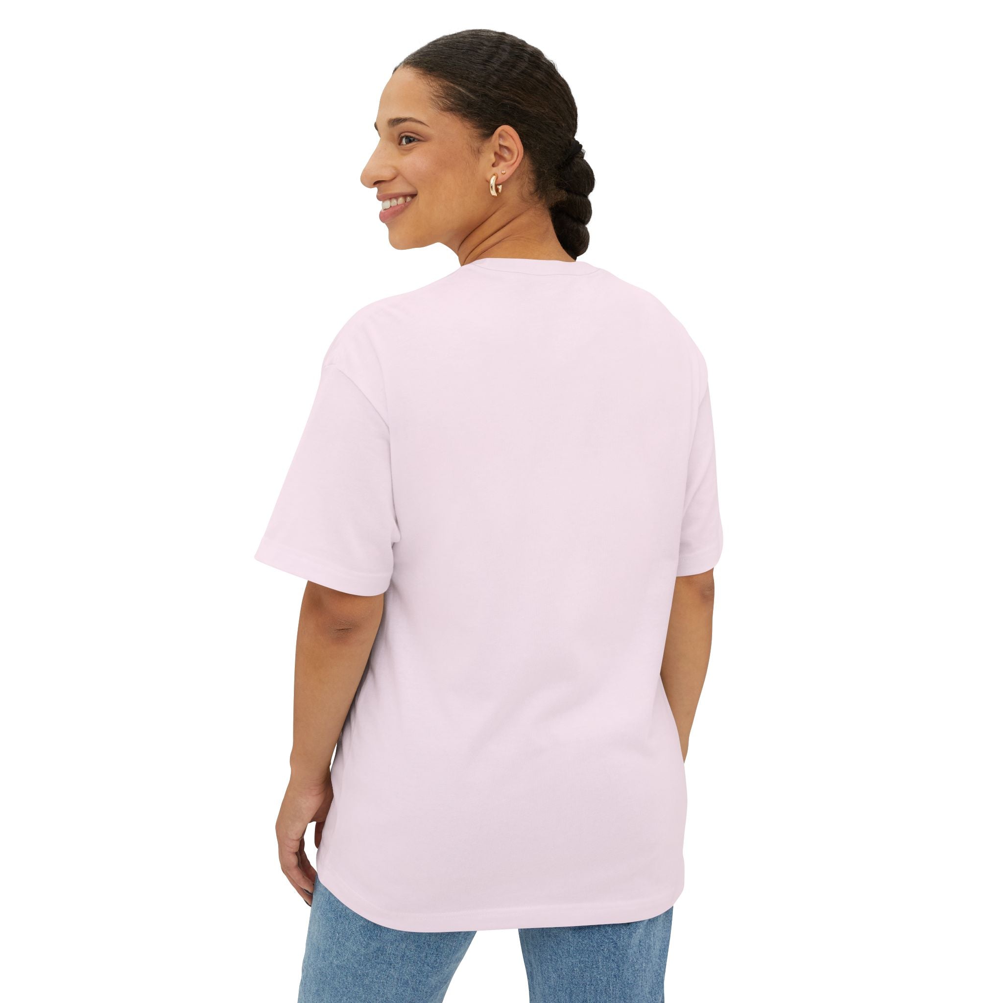 Boxy Tee — Pink Gem Heart Graphic T-Shirt