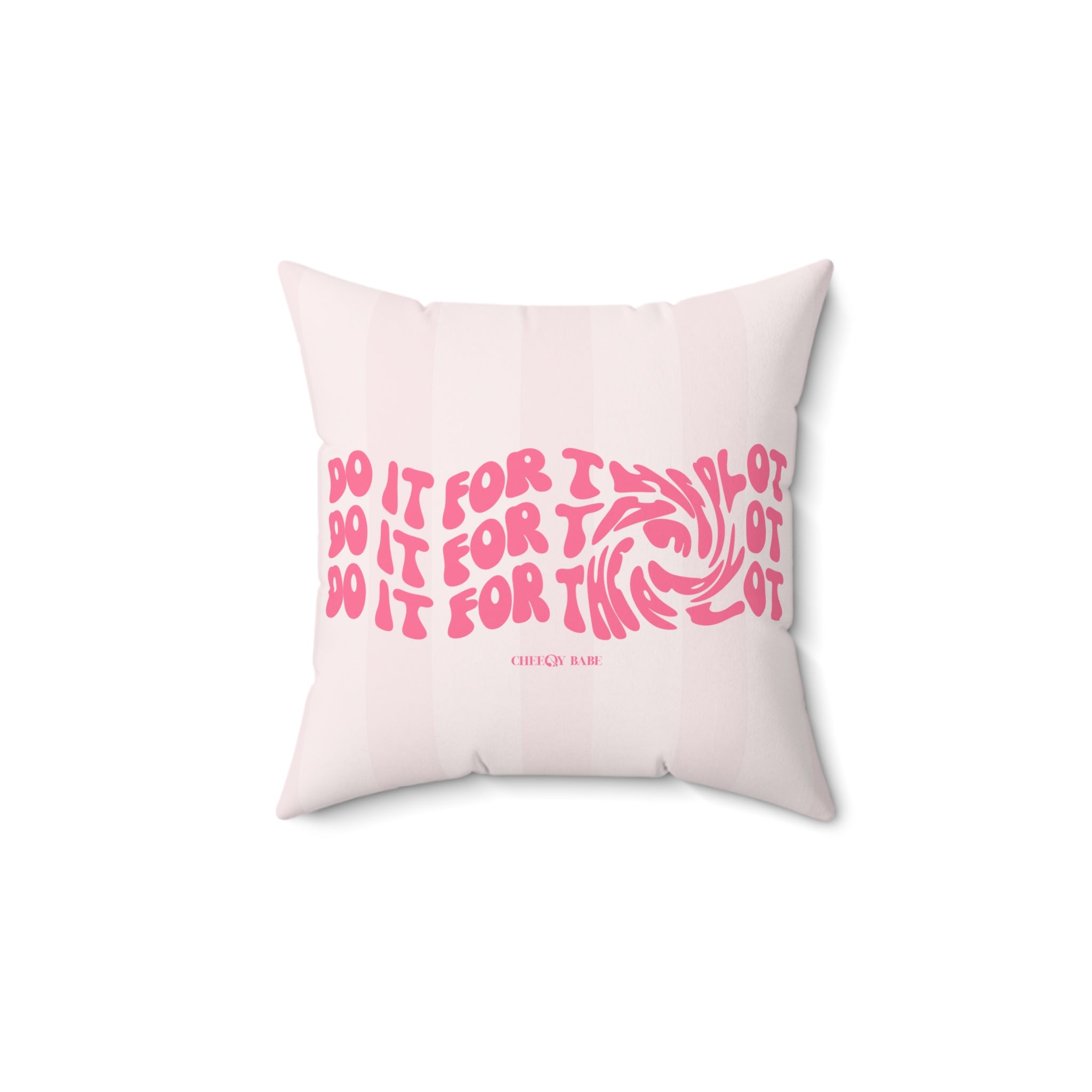 Spun Polyester Square Pillow - 'For the Plot'