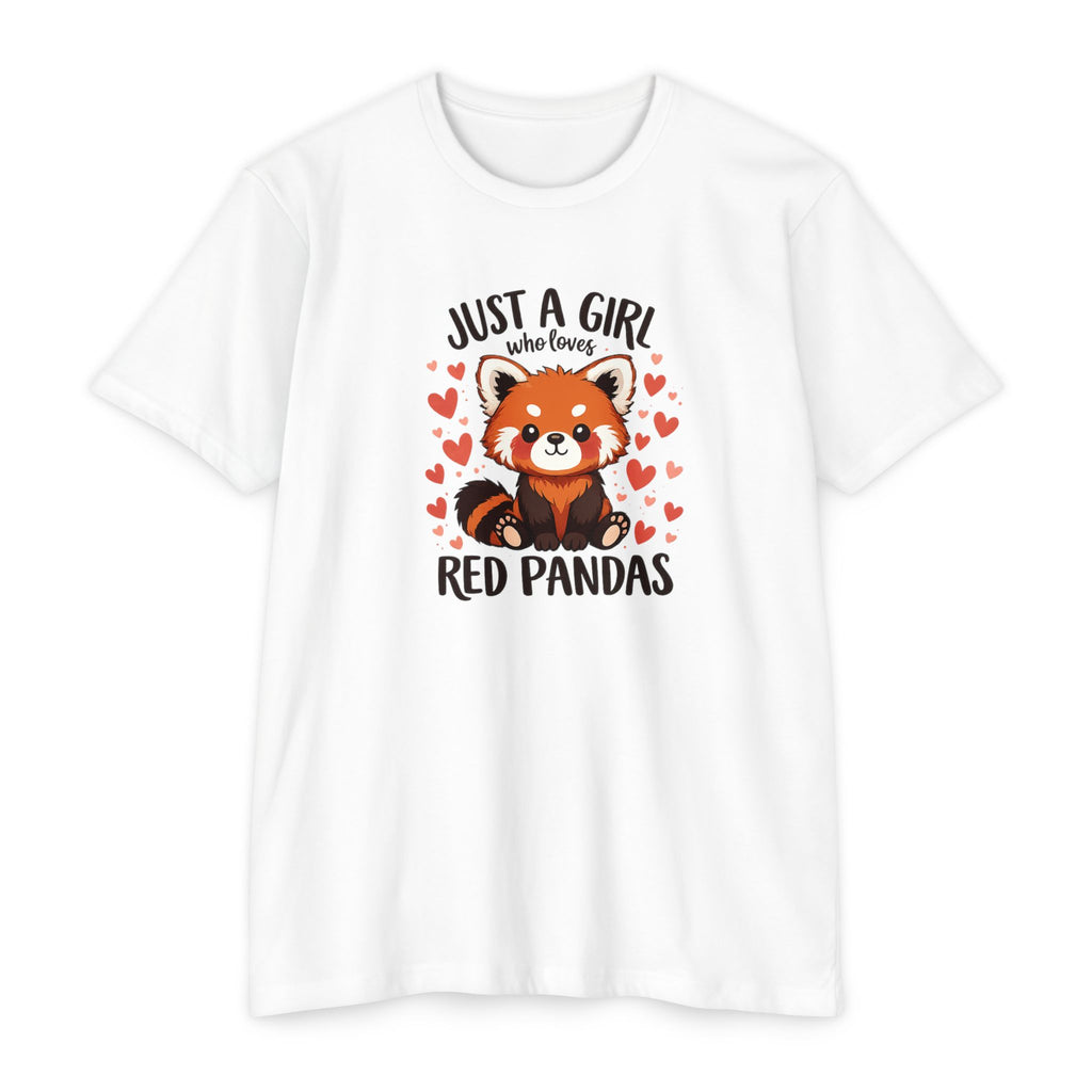 Just a Girl Who Loves Red Pandas T-Shirt — Cute Red Panda Tee for Women