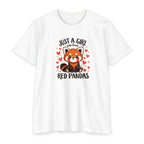 Just a Girl Who Loves Red Pandas T-Shirt — Cute Red Panda Tee for Women