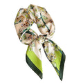 Luxury Design Print Silk Square Scarf Women Soft Satin Horse Hairband Neckerchief Office Hijab Headband Foulard Bag Ribbons Gift