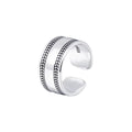 925 Silver Adjustable Vintage Ring for Women – Smooth Finish