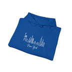 New York Skyline Hoodie - Minimalist Cityscape Pullover