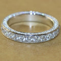 Classic Women Band Ring Paved Zircon Crystal Wedding Engagement