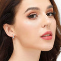 925 Silver Gold Huggie Hoops CZ Cartilage Cuff Earrings