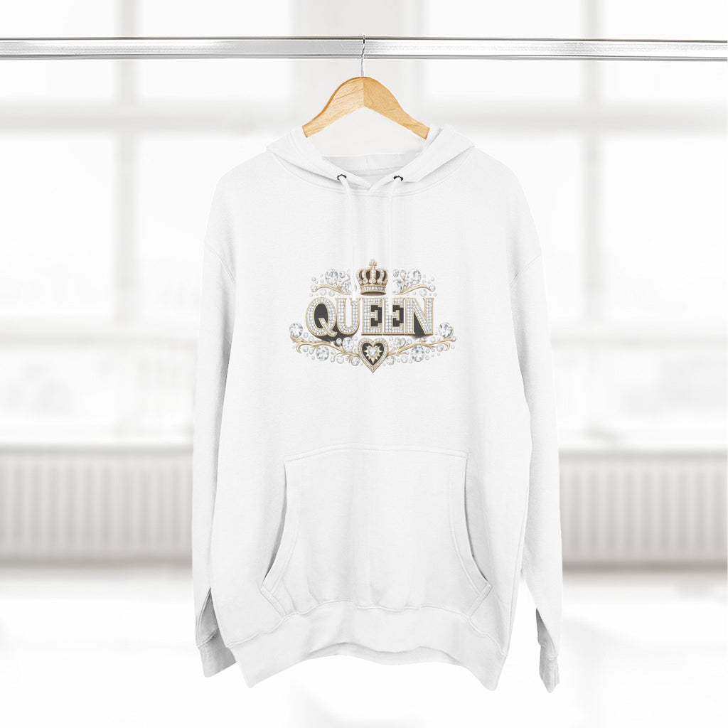 Queen Crown Hoodie — Feminine Sparkle Pullover