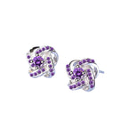 925 Sterling Silver Earrings for Women Sterling-Silver-Jewelry Zirconia Eternal Heart Twist Earrings Oorbellen S-E430