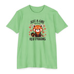Just a Girl Who Loves Red Pandas T-Shirt — Cute Red Panda Tee for Women