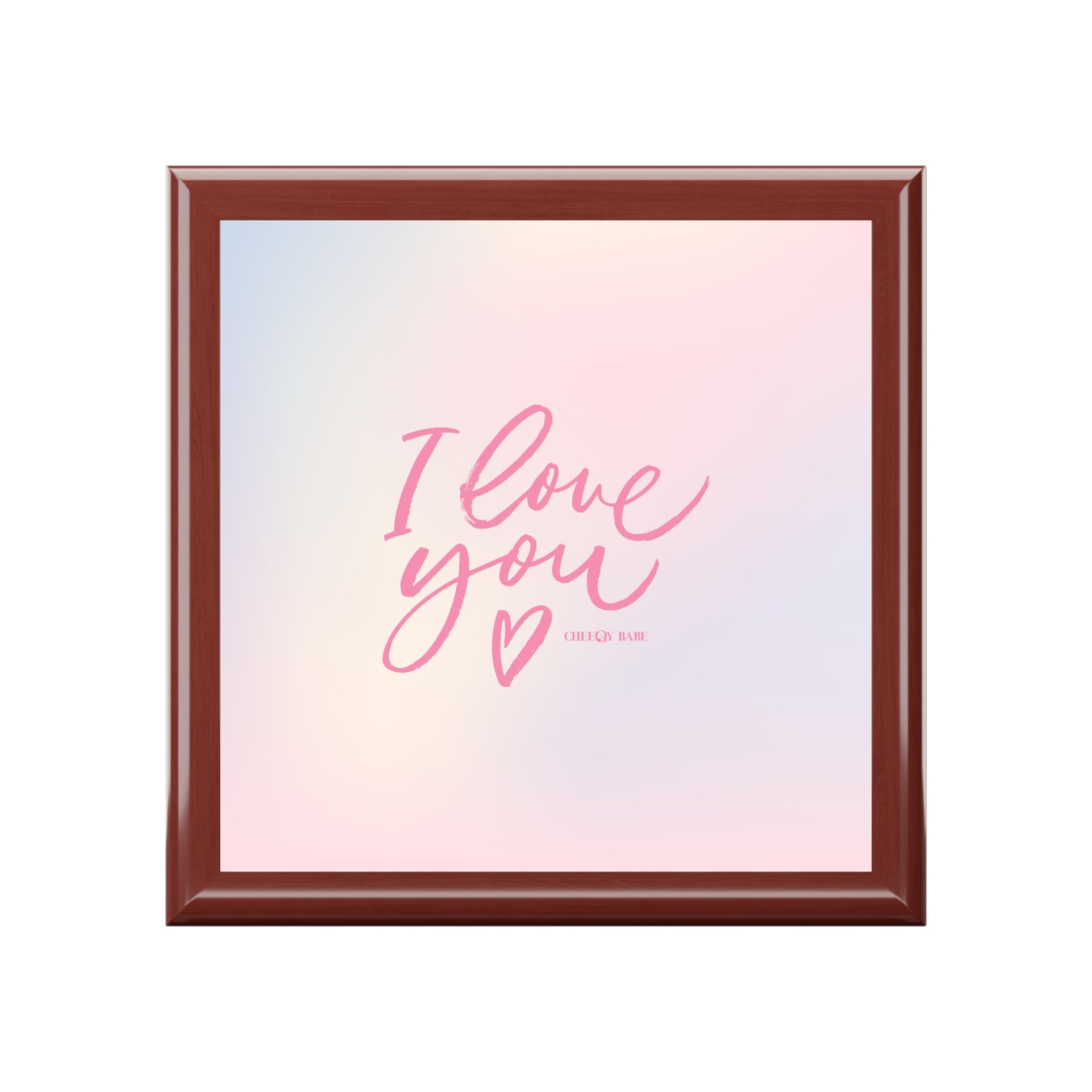 Sentimental Jewelry Box with 'I Love You' Design - Perfect Gift for Loved Ones