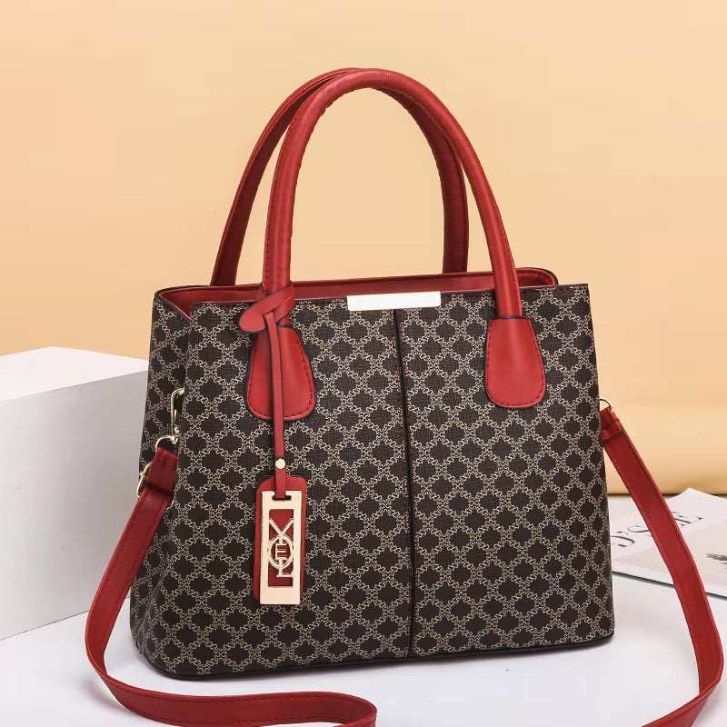 Luxury Women's Crossbody Handbag, PU Leather Tote