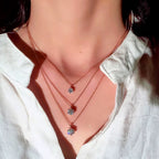 Simple Classic Six Prong Solitaire Pendant Necklaces Women Silver Color/Rose Gold Color Shiny CZ Anniversary Gift Jewelry