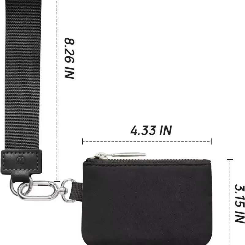 Mini Zip Wristlet Wallet for Women