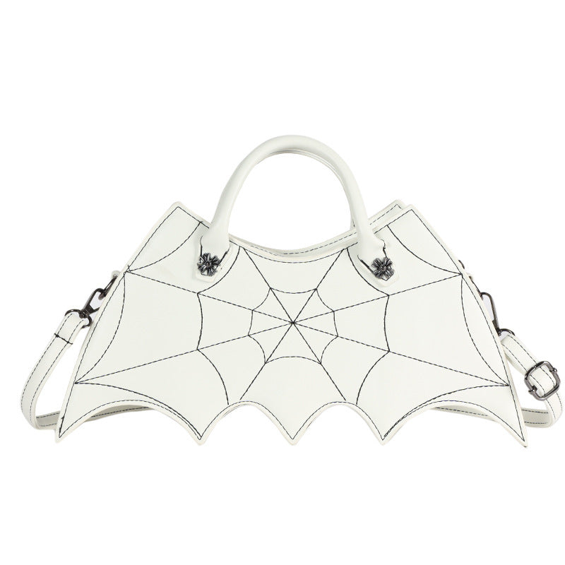 Halloween Spider Web Shoulder Bag – Black Messenger Crossbody