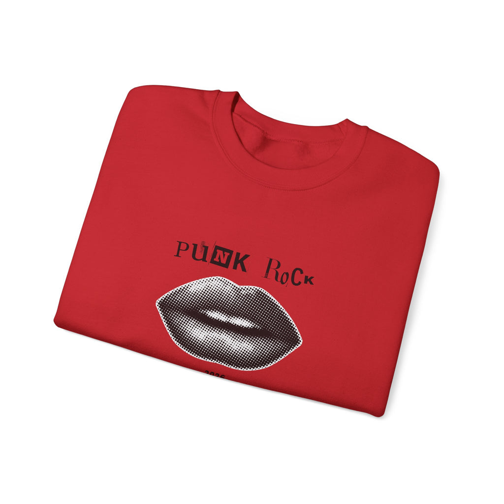 Punk Rock Lip Graphic Sweatshirt