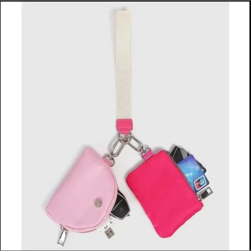 Mini Zip Wristlet Wallet for Women