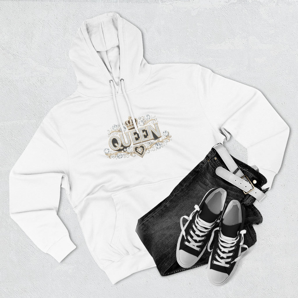 Queen Crown Hoodie — Feminine Sparkle Pullover