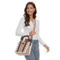 Bohemian Ethnic Print Tote Bag, Large Capacity, Canvas, Crossbody