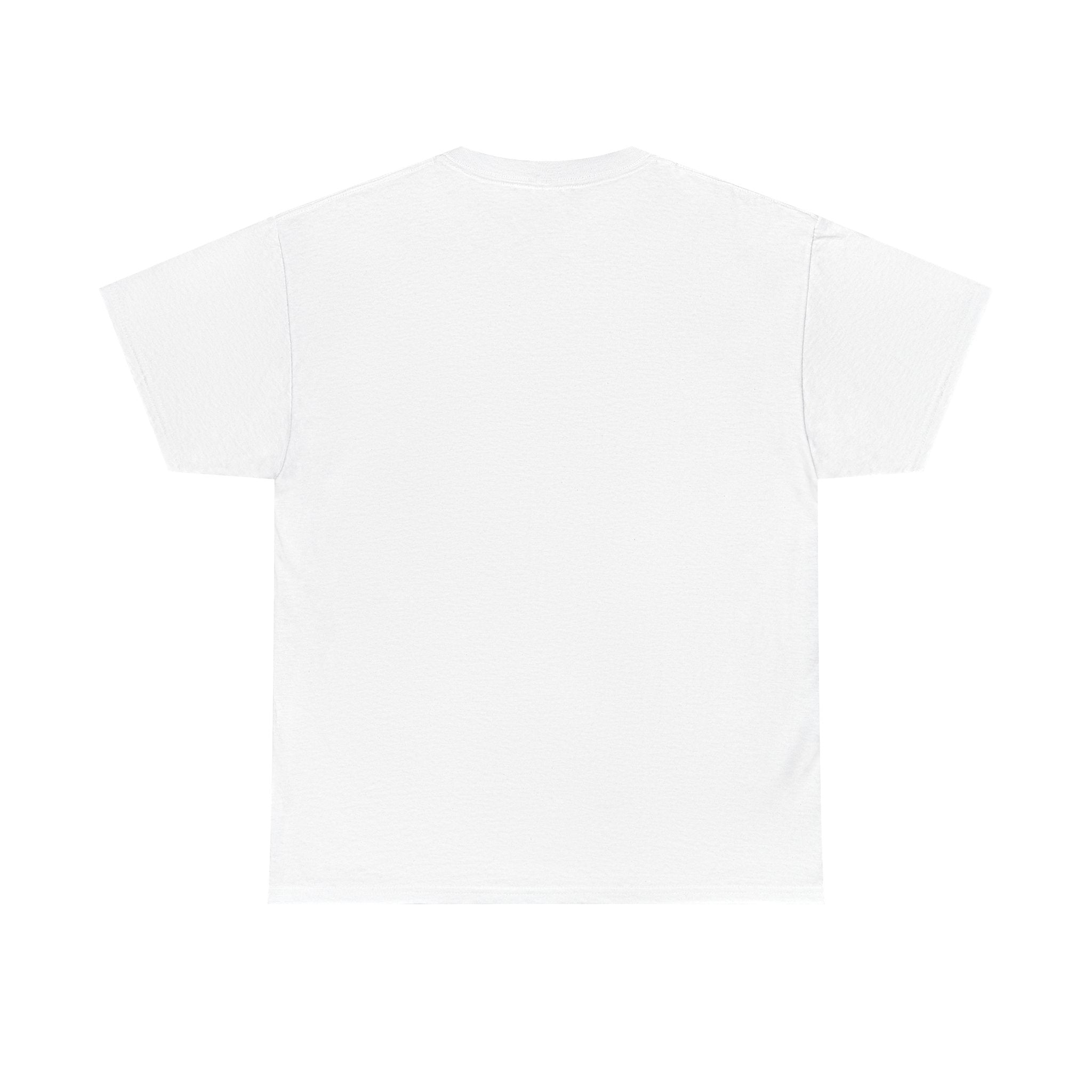 Women’s White Tee — "Better Late Than Ugly" Stiletto Graphic