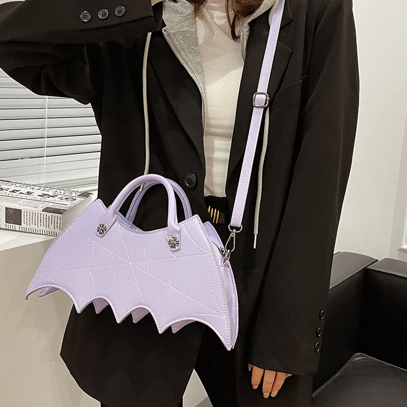 Halloween Spider Web Shoulder Bag – Black Messenger Crossbody