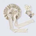 Mulberry Silk Sleeping Bonnet for Women, Large Sleep Cap