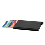 Rfid Smart Wallet Card Holder Metal Thin Slim Men Women Wallets Pop up Minimalist Wallet Small Black Purse Vallet Walets for Men